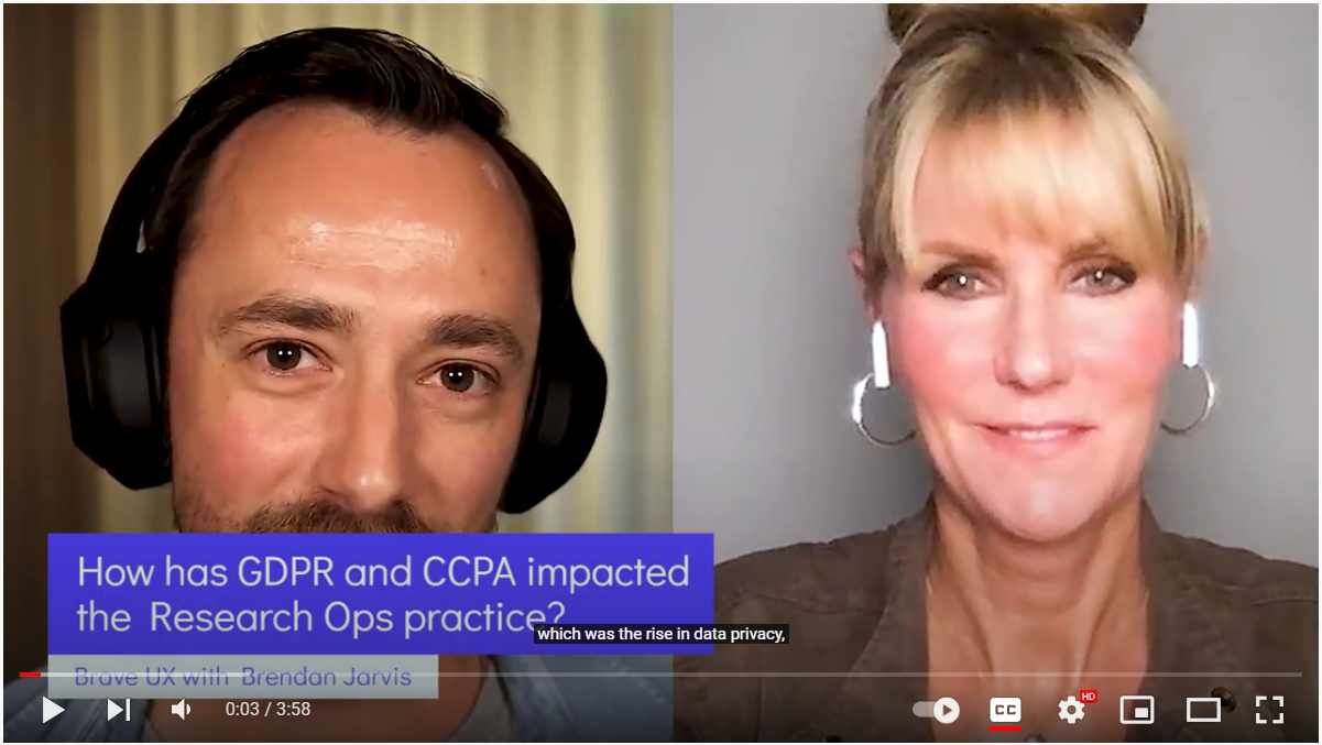 How has GDPR and CCPA impacted research Ops?
