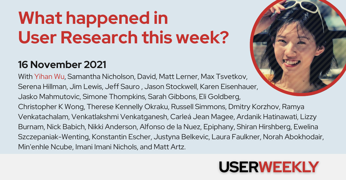 User Weekly #22, November 16