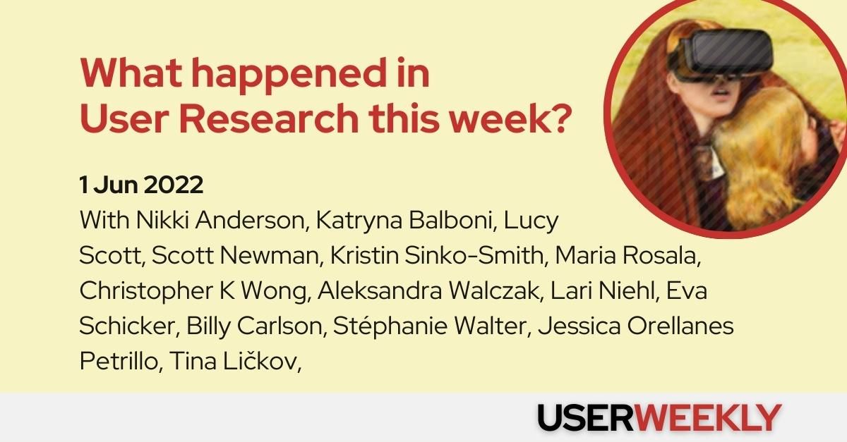 🗞 Celebrating One Year of User Weekly